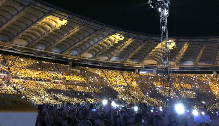 Bild zu: Thank you for a crazy night - Erstes Rom-Konzert