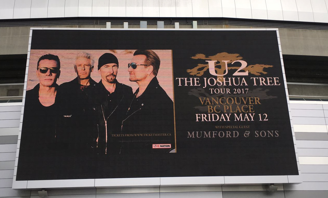 Bild zu: The Joshua Tree Tour 2017 startet in Vancouver