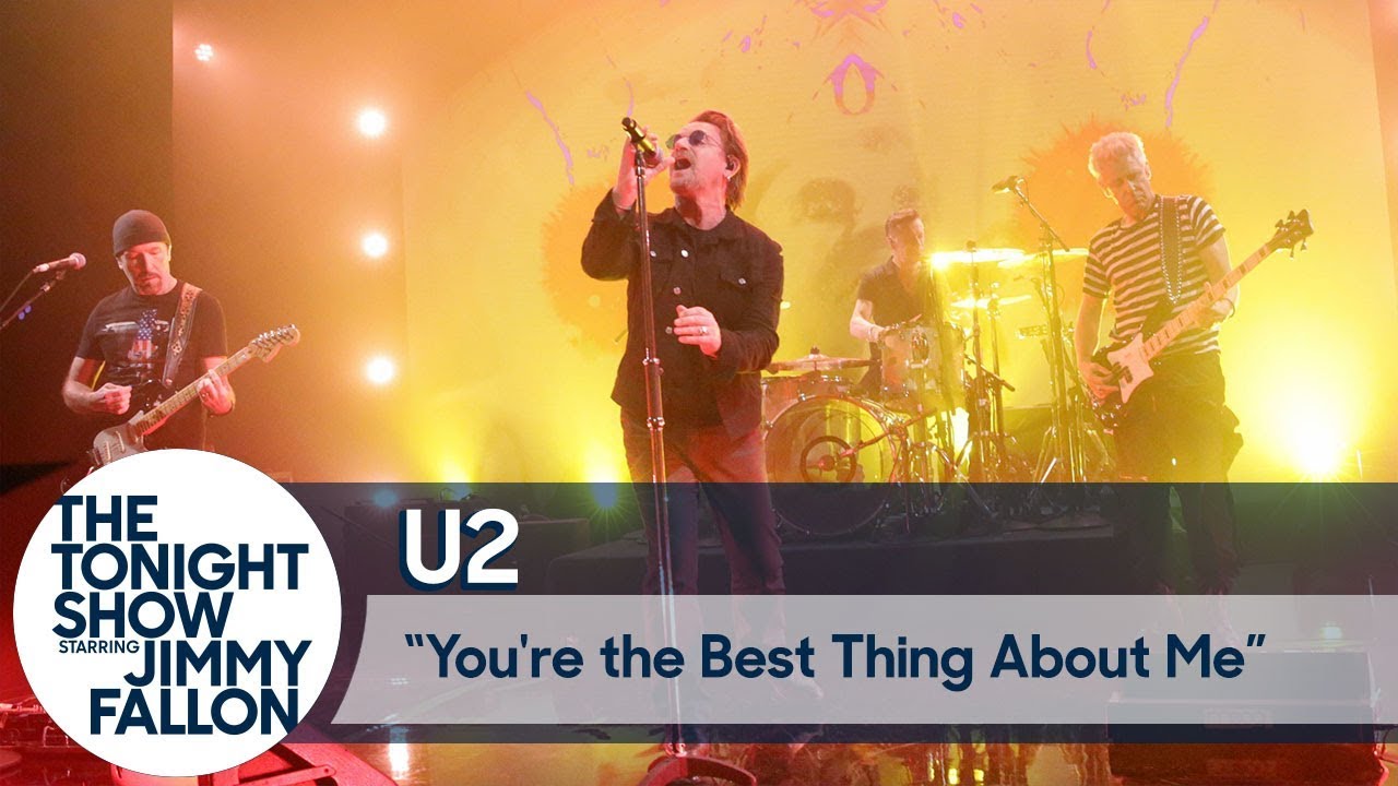 Bild zu: "Vaporized in a single tweet …" - U2 perfomen bei Jimmy Fallon