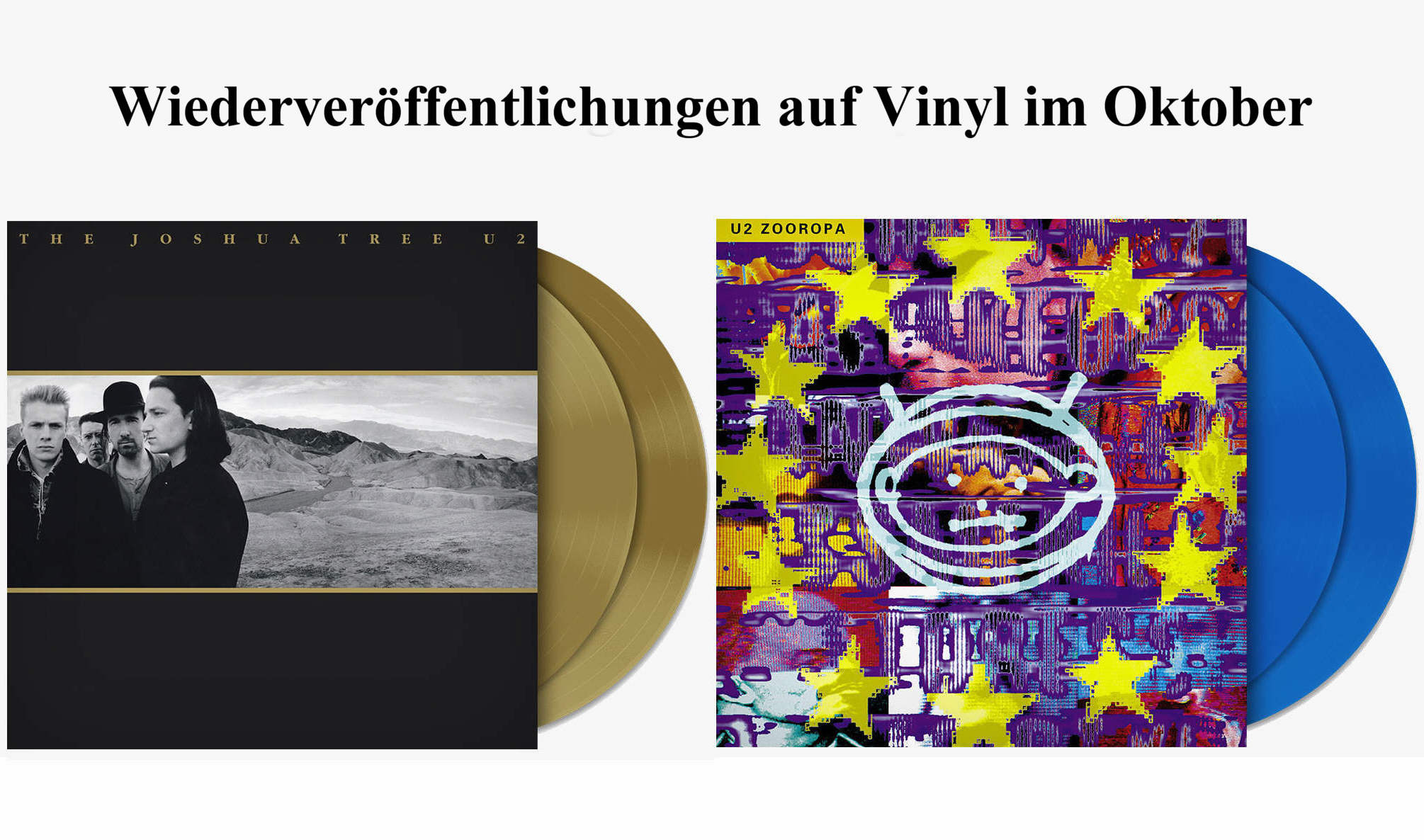 Bild zu: U2 Wiederveröffentlichungen auf Vinyl ab sofort bestellbar