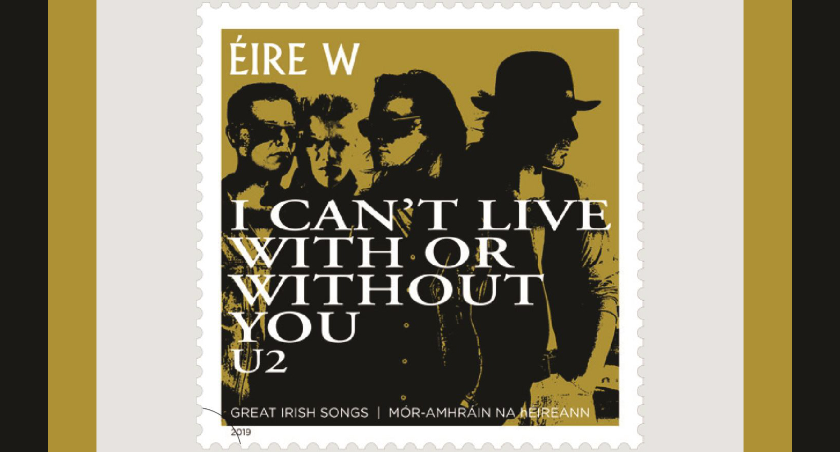 Bild zu: Irland verausgabt U2 Sonderbriefmarke am 9. Mai