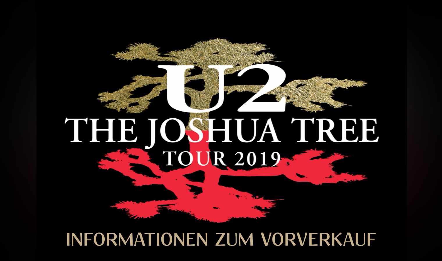 Bild zu: Infos zum Vorverkauf der U2 Konzerte ab Dienstag, 04. Juni