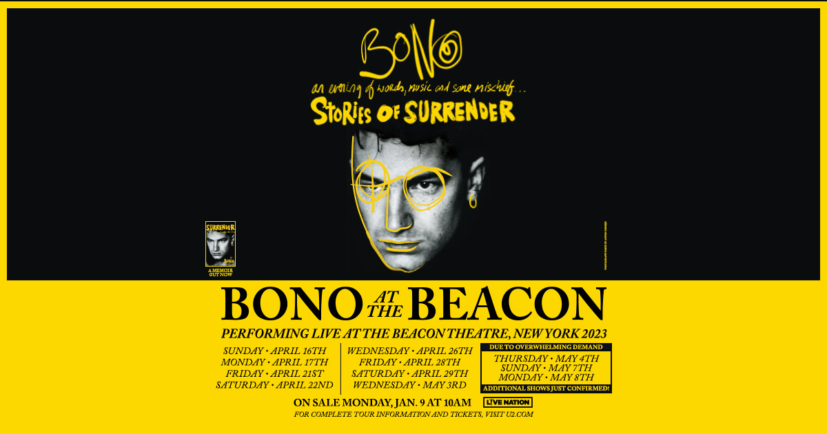 Bild zu: 2. Teil von Bono's "Surrender" Tour startet heute