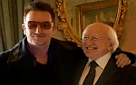 Bild zu: Bono bei TED-Konferenz und im irischen TV