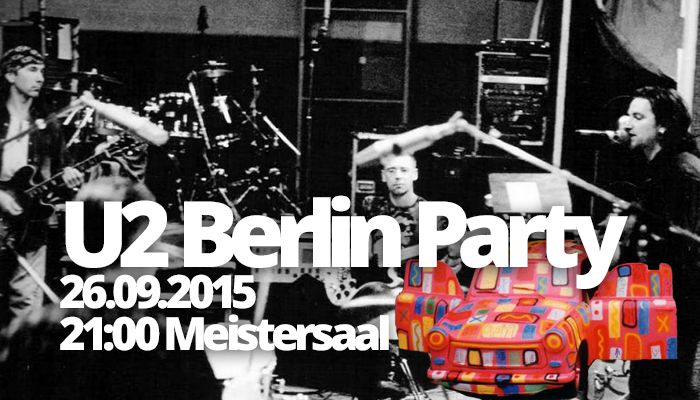Bild zu: U2 Party am 26.9. in Berlin